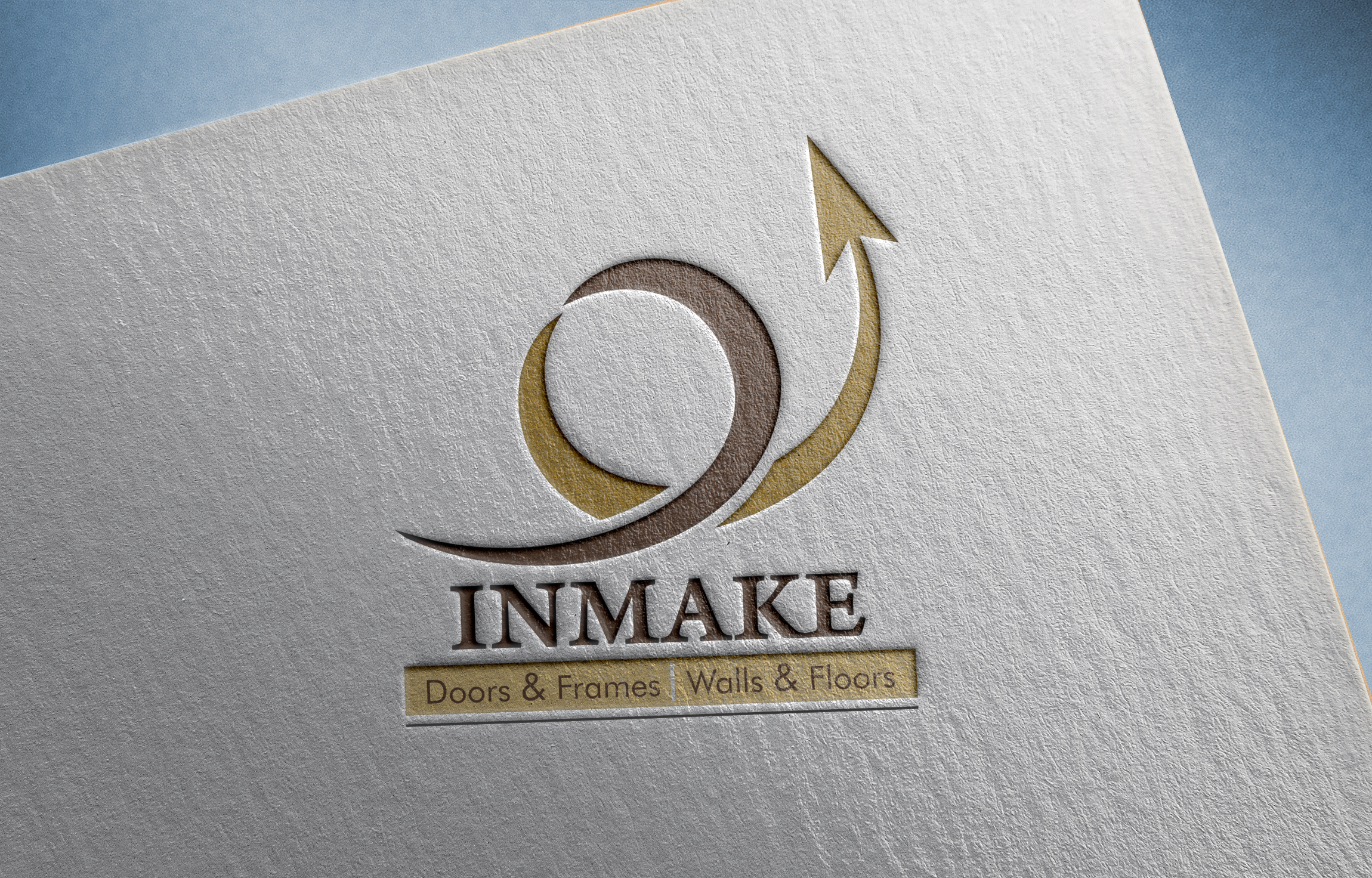 Paper Pressed PSD Logo Mockup