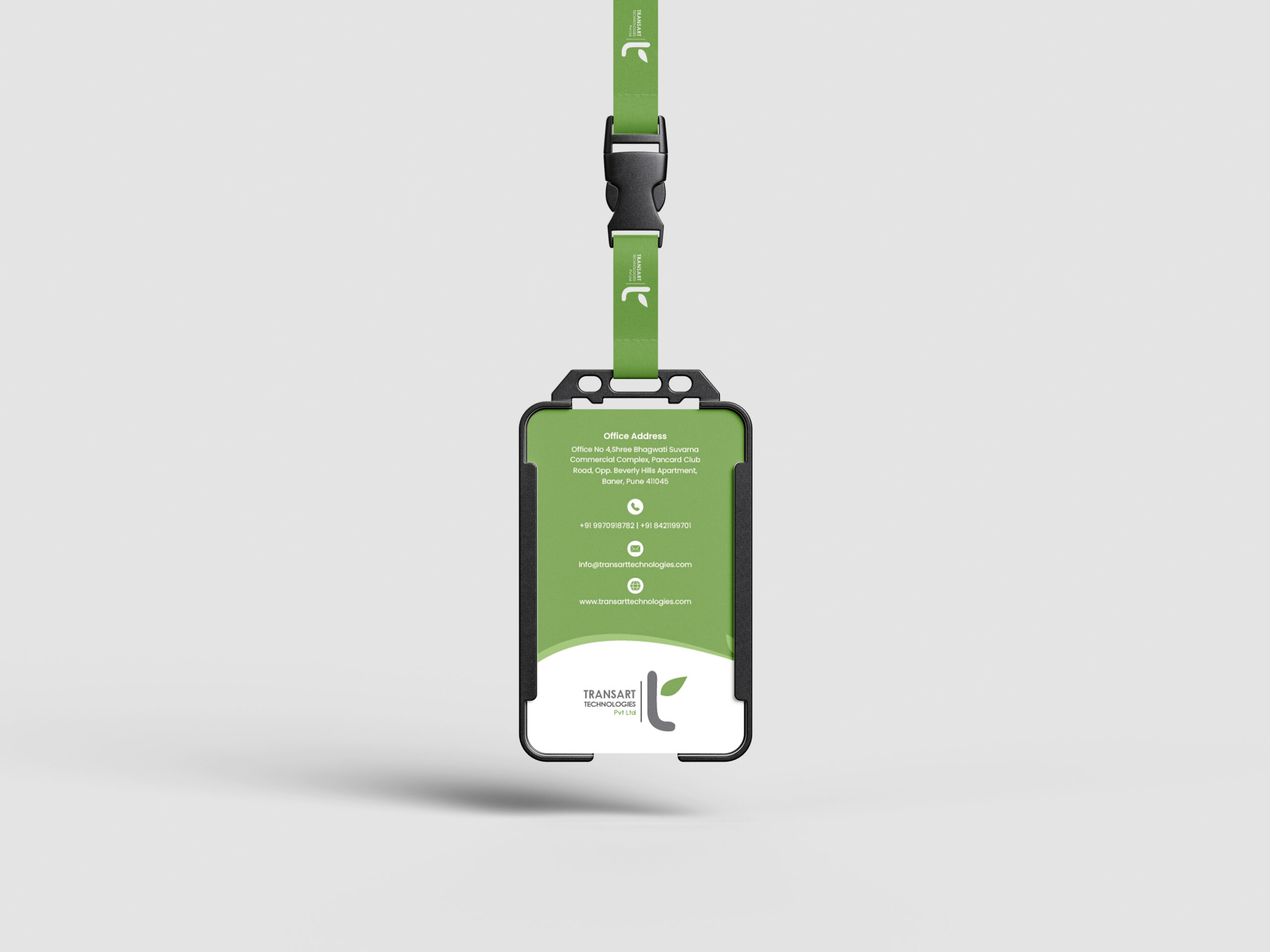 Transart Technologies Collateral Design Back View