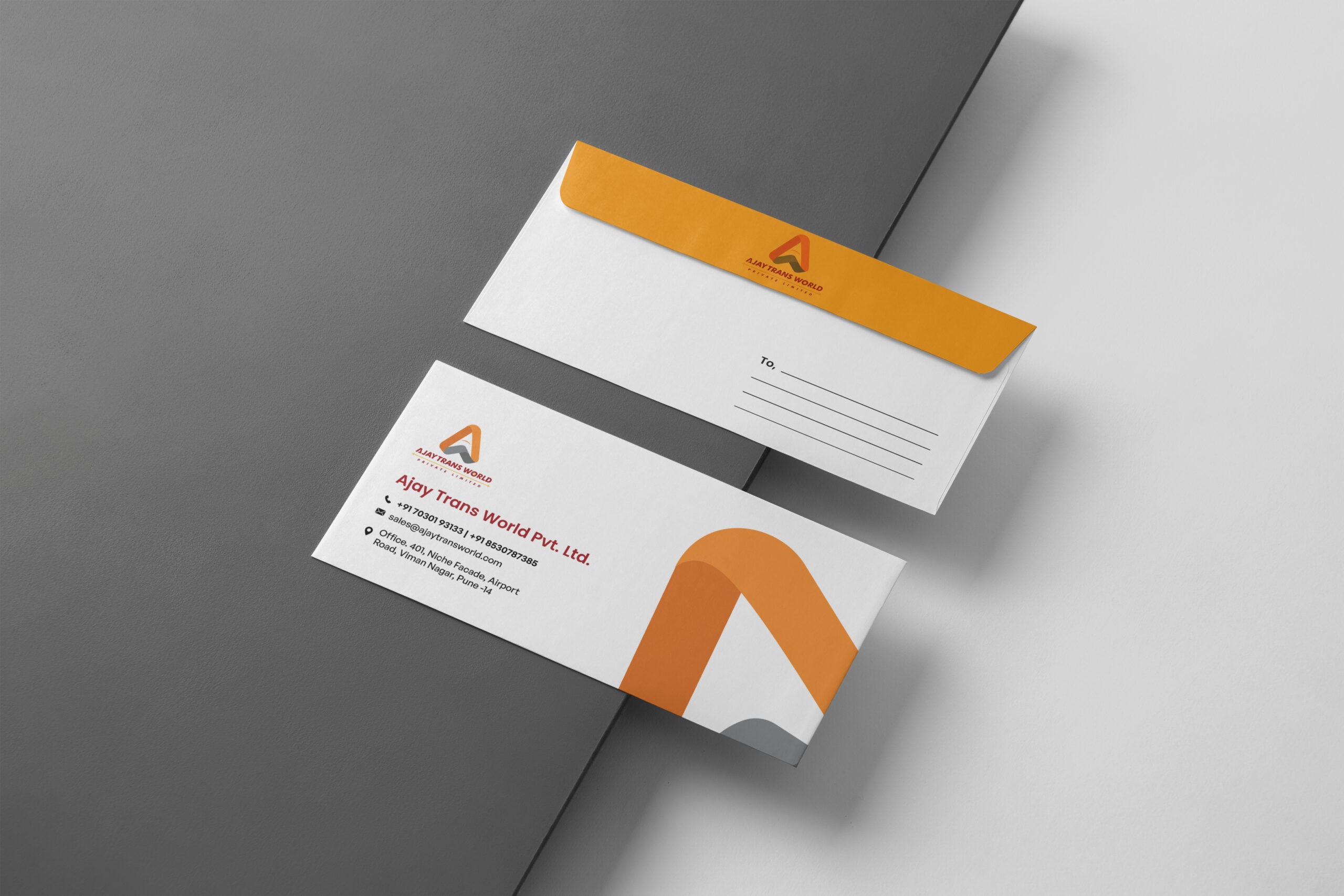 Stationery & Envelope Branding for ATW