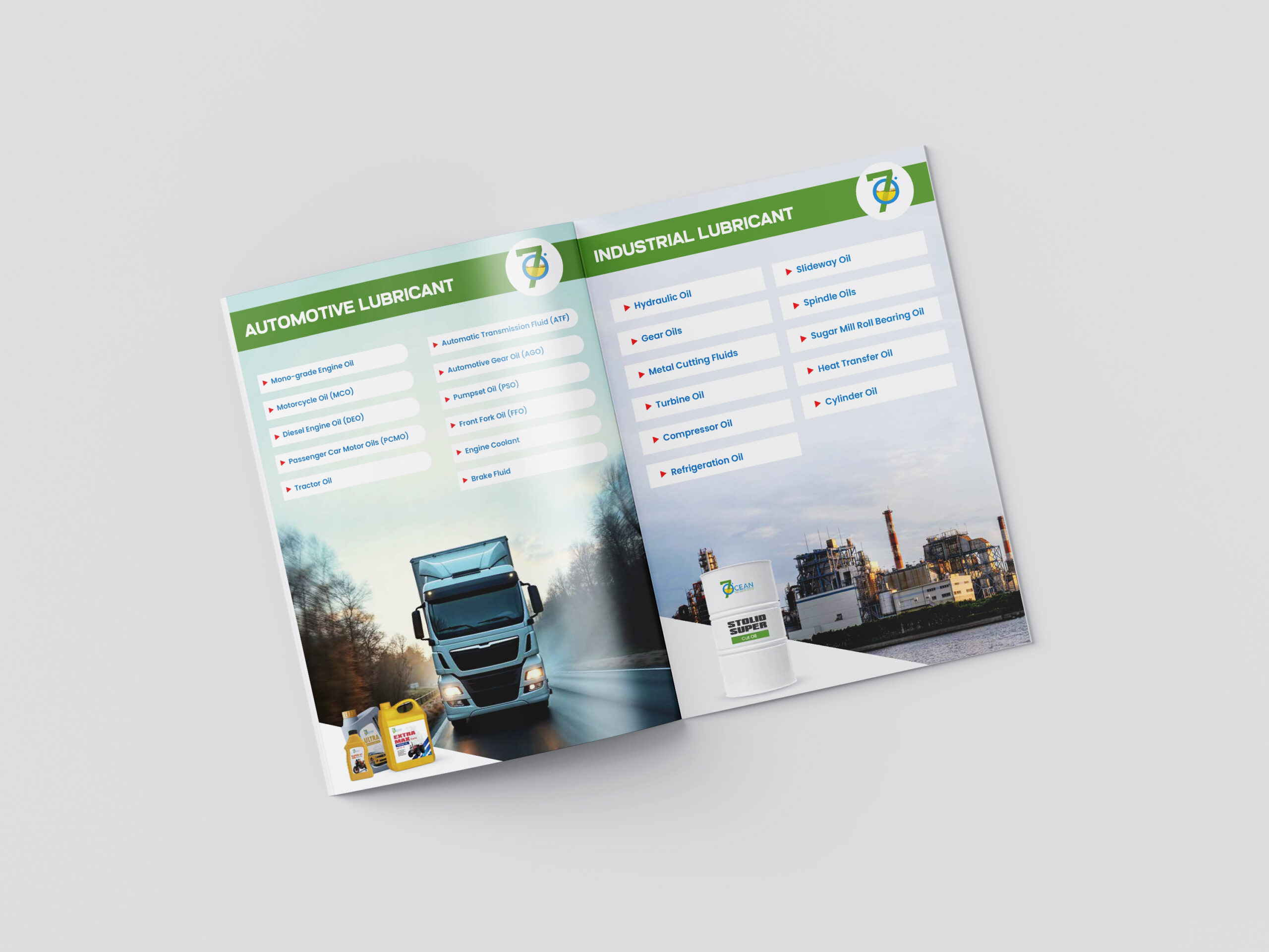 7Ocean corporate brochure and stationery