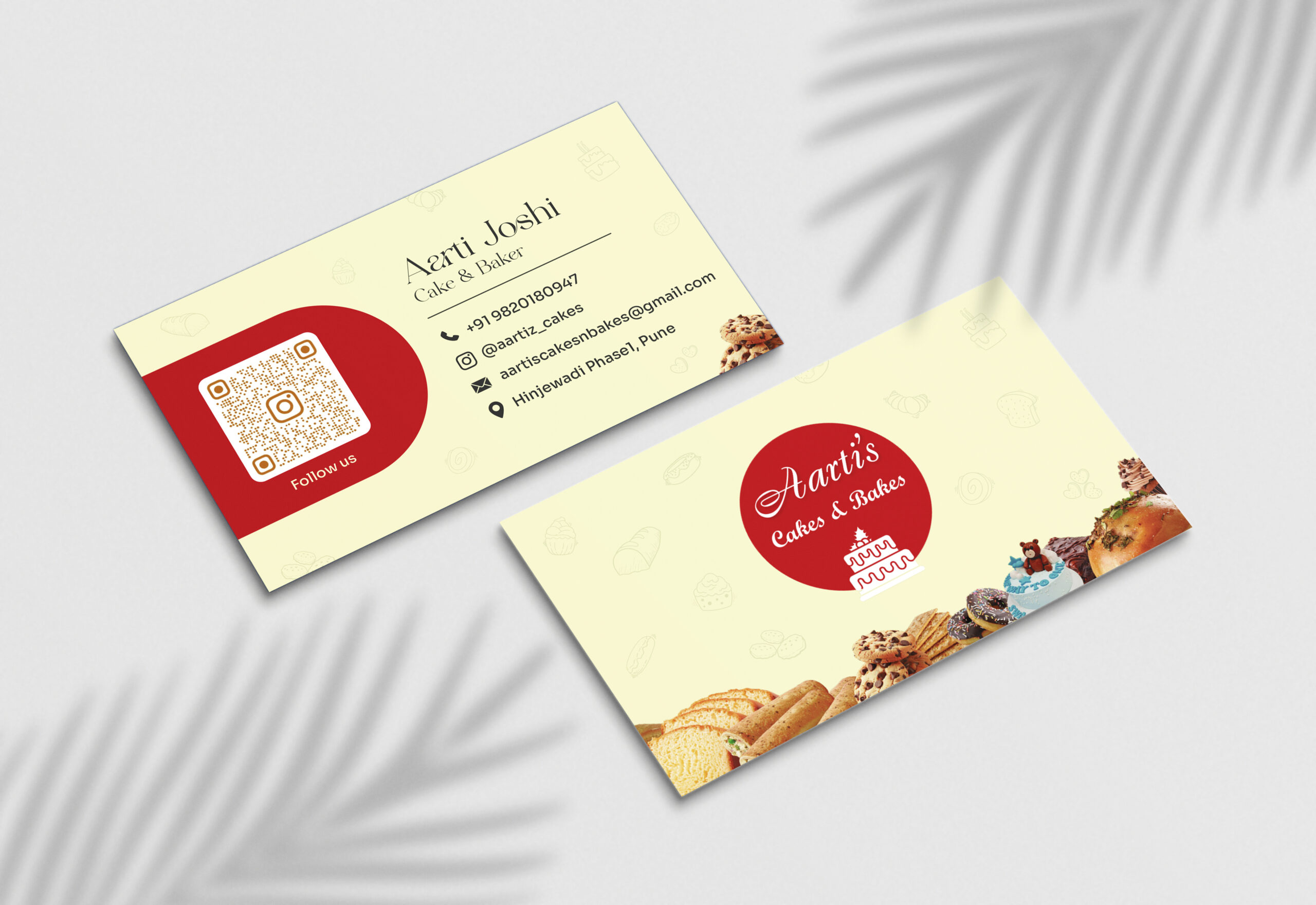 Aarti Cakes & Bakes Branding Mockup