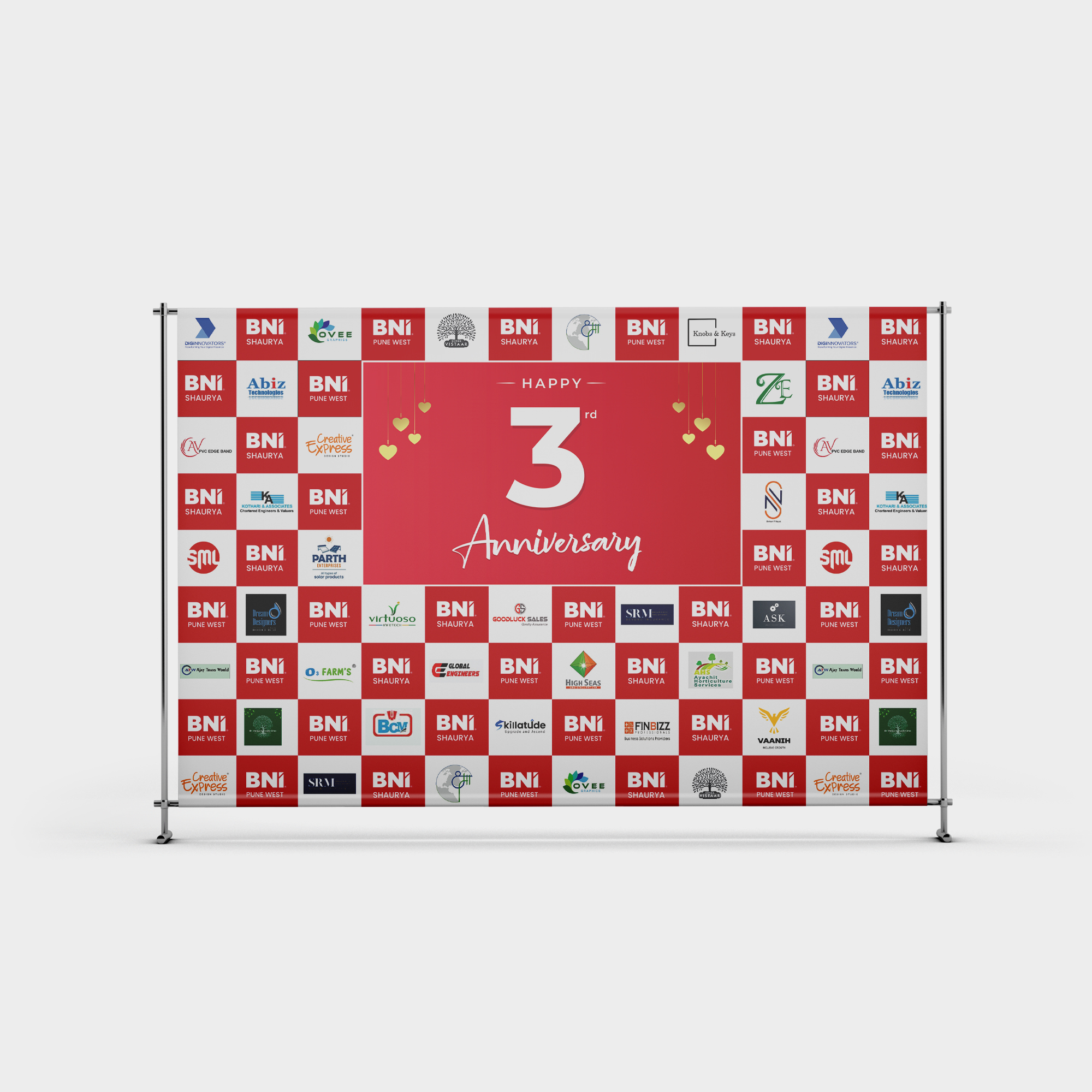 BNI Shaurya Stage Backdrop