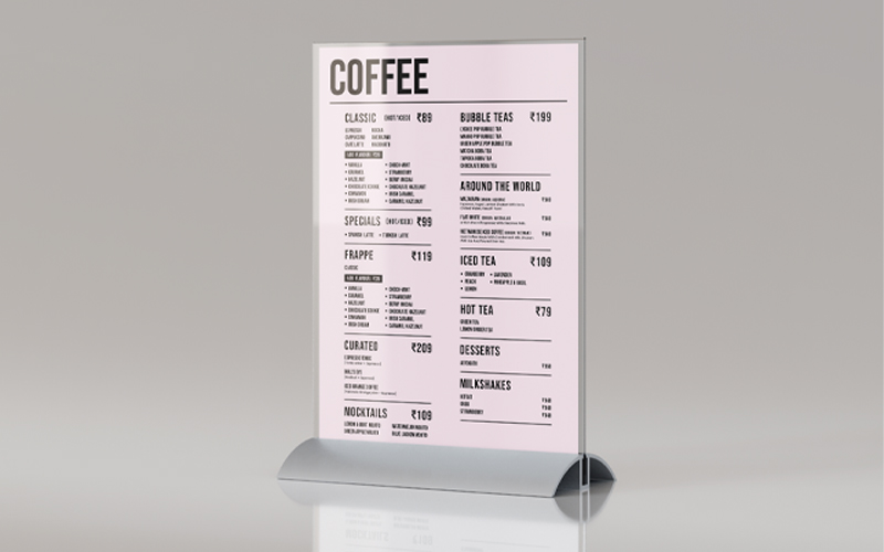 Menu Design