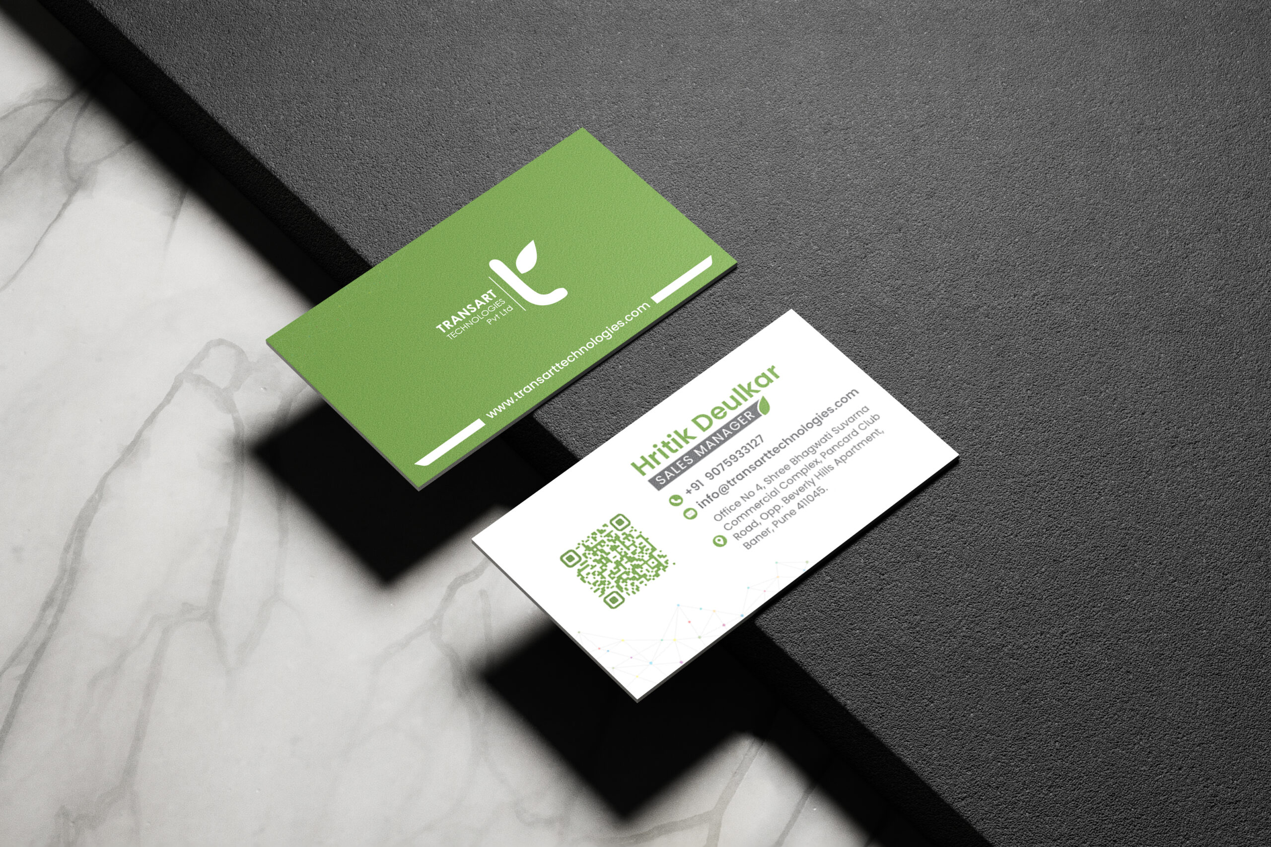Transart Technologies Branding Mockup